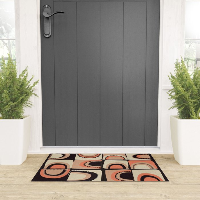 checkers rainbows modern shapes Welcome Mat Gallery Image 3