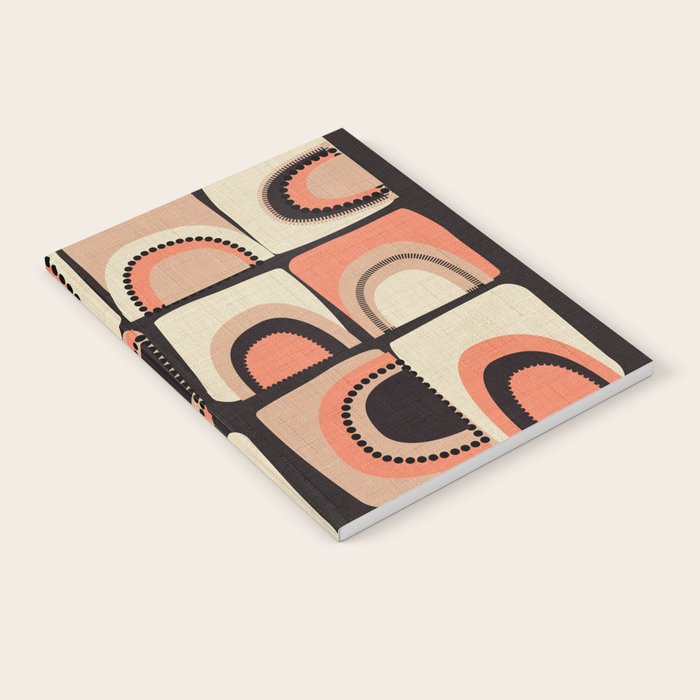 checkers rainbows modern shapes Notebook Gallery Image 1