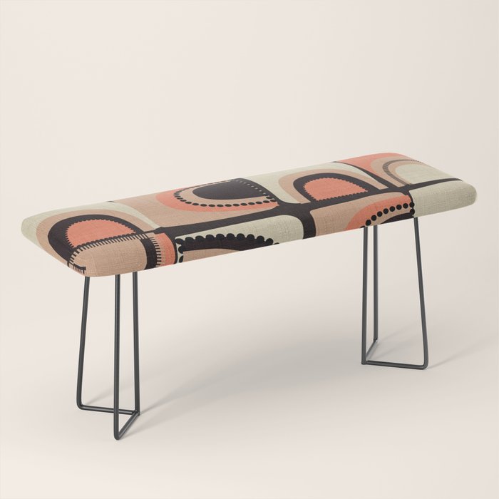 checkers rainbows modern shapes Bench Gallery Image 1