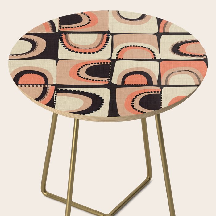 checkers rainbows modern shapes Side Table Gallery Image 2