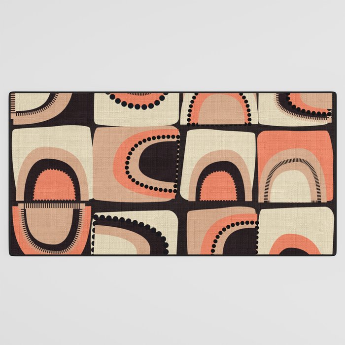 checkers rainbows modern shapes Desk Mat Gallery Image 3