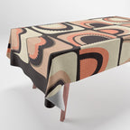 checkers rainbows modern shapes Tablecloth Gallery Image 1