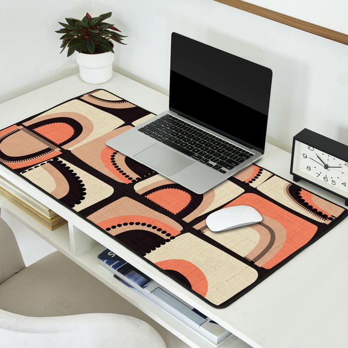 checkers rainbows modern shapes Desk Mat Gallery Image 2