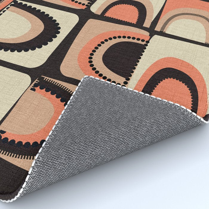 checkers rainbows modern shapes Rug Gallery Image 4