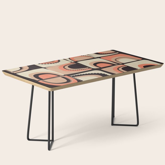 checkers rainbows modern shapes Coffee Table Gallery Image 1