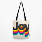 Joy: Retro Typography Edition Tote Bag Gallery Image 2