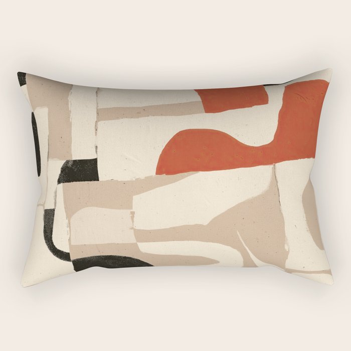 Terracotta Talk Rectangular Pillow Gallery Image 2