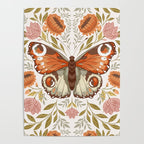 William Morris Inspired Butterfly Poster Gallery Image 4