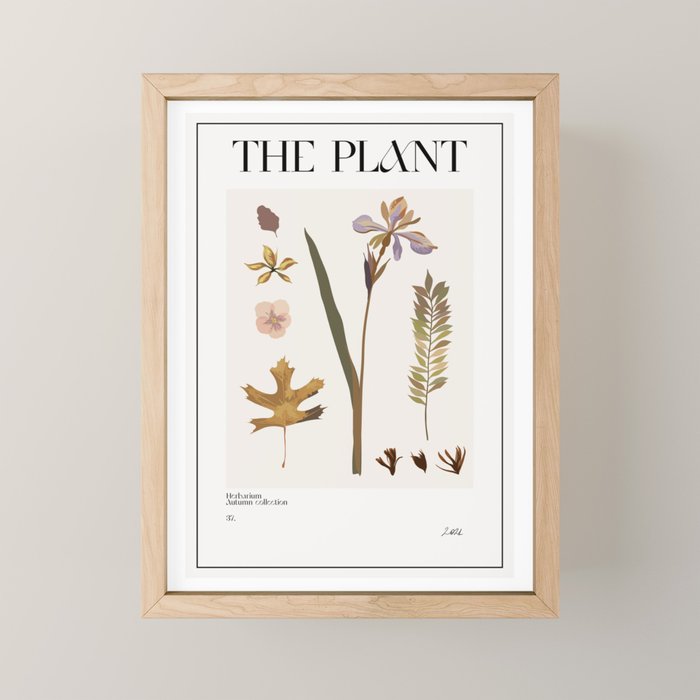 The Plant. Autumn Herbarium 7 Mini Art Print Gallery Image 1