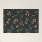 Yuletide Botanical Print Welcome Mat Gallery Image 1