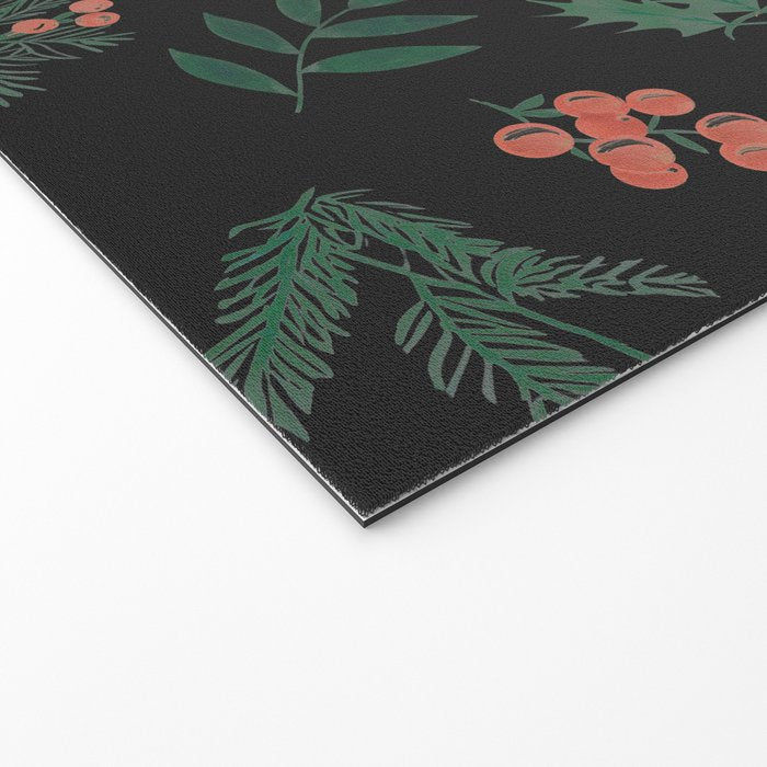 Yuletide Botanical Print Welcome Mat Gallery Image 2