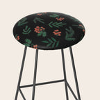 Yuletide Botanical Print Stool Gallery Image 2
