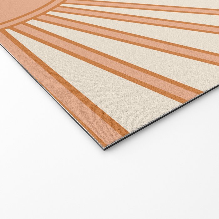 Sun Print Sunrise Sunshine Sun Wall Art Boho Sun Earth Tones Terracotta Mid Century Modern Decor  Welcome Mat Gallery Image 2