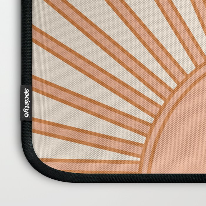 Sun Print Sunrise Sunshine Sun Wall Art Boho Sun Earth Tones Terracotta Mid Century Modern Decor  Laptop Sleeve Gallery Image 3