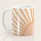 Sun Print Sunrise Sunshine Sun Wall Art Boho Sun Earth Tones Terracotta Mid Century Modern Decor  Coffee Mug Gallery Image 3