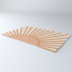 Sun Print Sunrise Sunshine Sun Wall Art Boho Sun Earth Tones Terracotta Mid Century Modern Decor  Rug Gallery Image 3