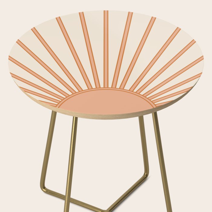 Sun Print Sunrise Sunshine Sun Wall Art Boho Sun Earth Tones Terracotta Mid Century Modern Decor  Side Table Gallery Image 2