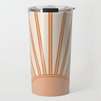 Sun Print Sunrise Sunshine Sun Wall Art Boho Sun Earth Tones Terracotta Mid Century Modern Decor  Travel Mug Gallery Image 1