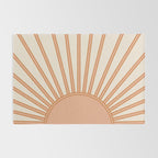 Sun Print Sunrise Sunshine Sun Wall Art Boho Sun Earth Tones Terracotta Mid Century Modern Decor  Rug Gallery Image 2