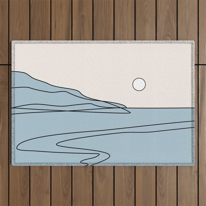 Abstract Landscape 28B Outdoor Rug Gallery Image 1