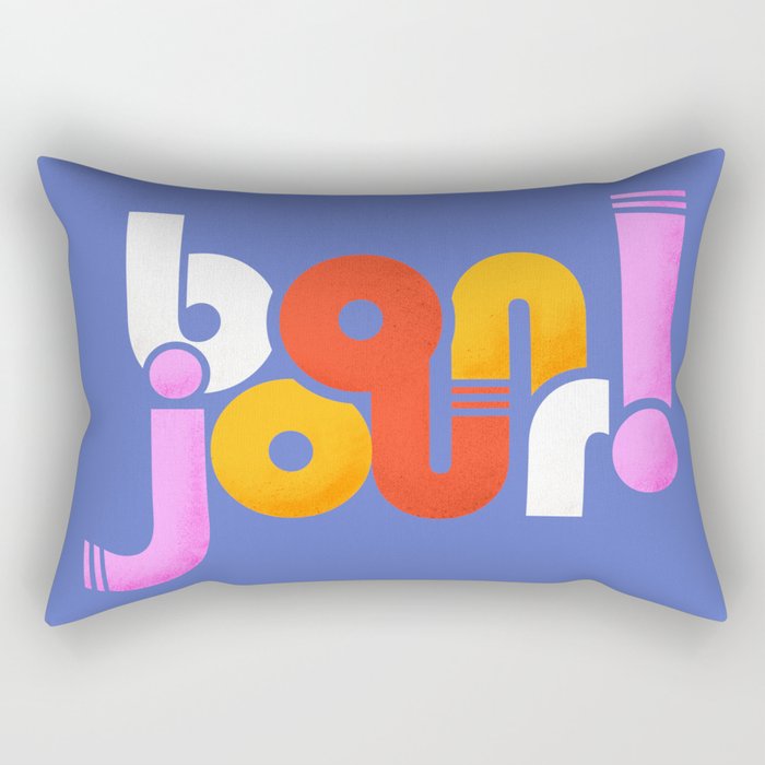 bonjour! french design Rectangular Pillow Gallery Image 2