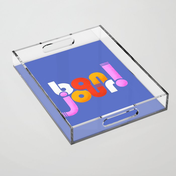 bonjour! french design Acrylic Tray Gallery Image 1