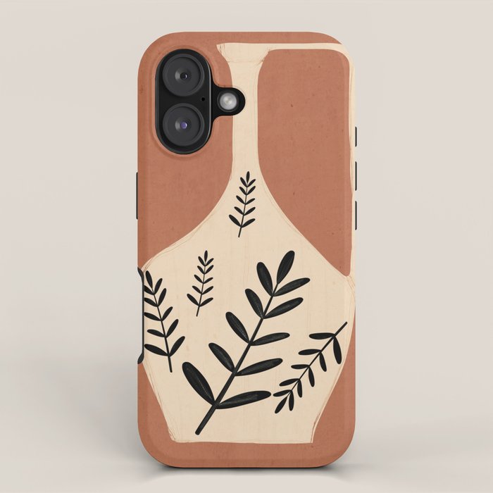 Minimal Abstract Art Vase 18 iPhone Case Gallery Image 1