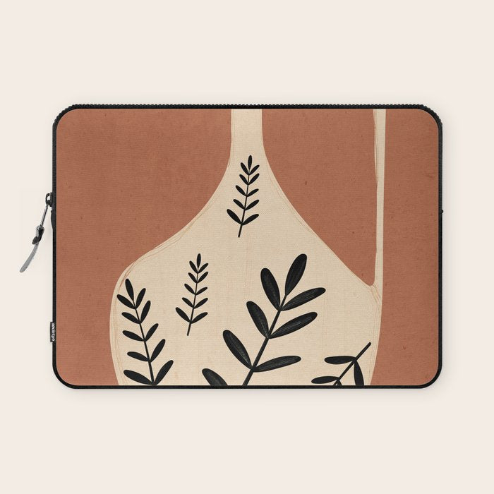 Minimal Abstract Art Vase 18 Laptop Sleeve Gallery Image 1