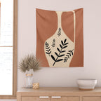 Minimal Abstract Art Vase 18 Wall Tapestry Gallery Image 2