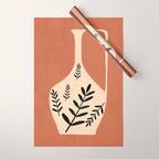 Minimal Abstract Art Vase 18 Wrapping Paper Gallery Image 1