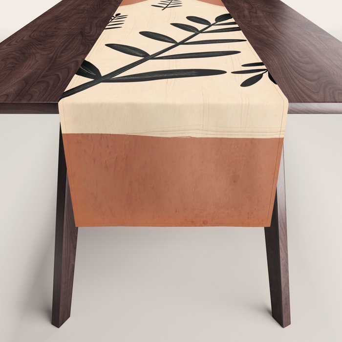 Minimal Abstract Art Vase 18 Table Runner Gallery Image 1