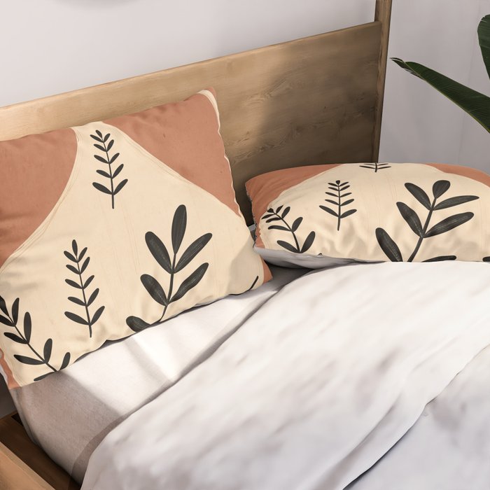 Minimal Abstract Art Vase 18 Pillow Sham Gallery Image 2