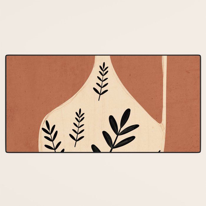 Minimal Abstract Art Vase 18 Desk Mat Gallery Image 3