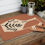 Minimal Abstract Art Vase 18 Outdoor Rug Gallery Image 2