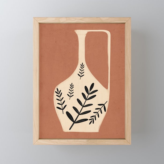 Minimal Abstract Art Vase 18 Mini Art Print Gallery Image 1