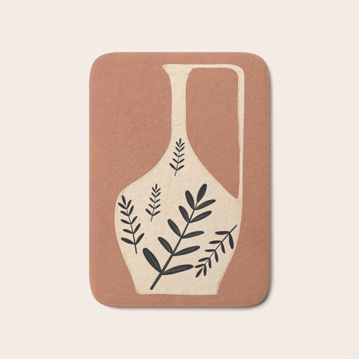 Minimal Abstract Art Vase 18 Bath Mat Gallery Image 1