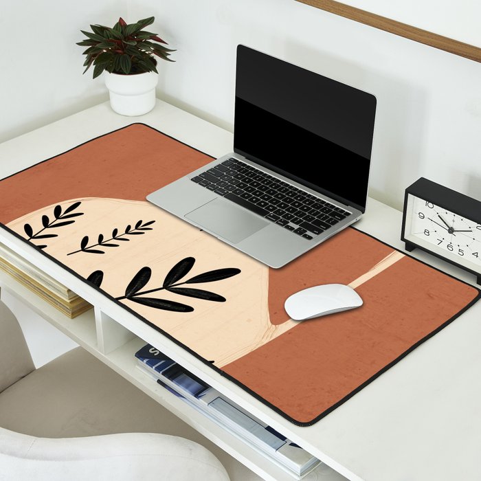 Minimal Abstract Art Vase 18 Desk Mat Gallery Image 2
