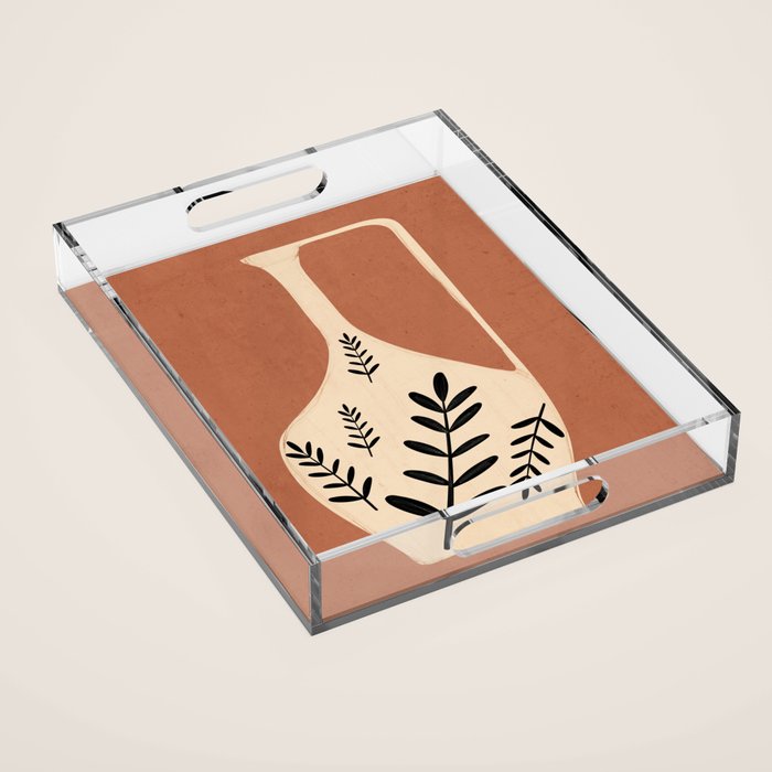 Minimal Abstract Art Vase 18 Acrylic Tray Gallery Image 1