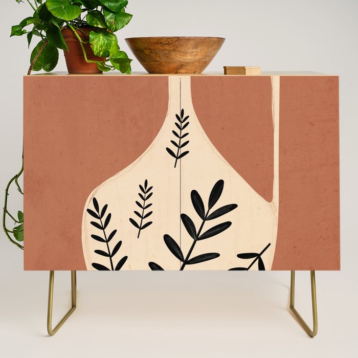 Minimal Abstract Art Vase 18 Credenza Gallery Image 1