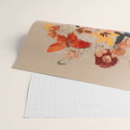 WOMAN WITH FLOWERS 7 Line Art  Wrapping Paper Gallery Image 2