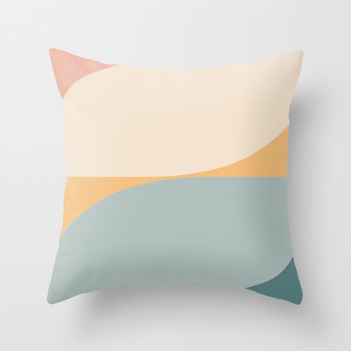 Almond Abstract XIII Throw Pillow Gallery Image 1