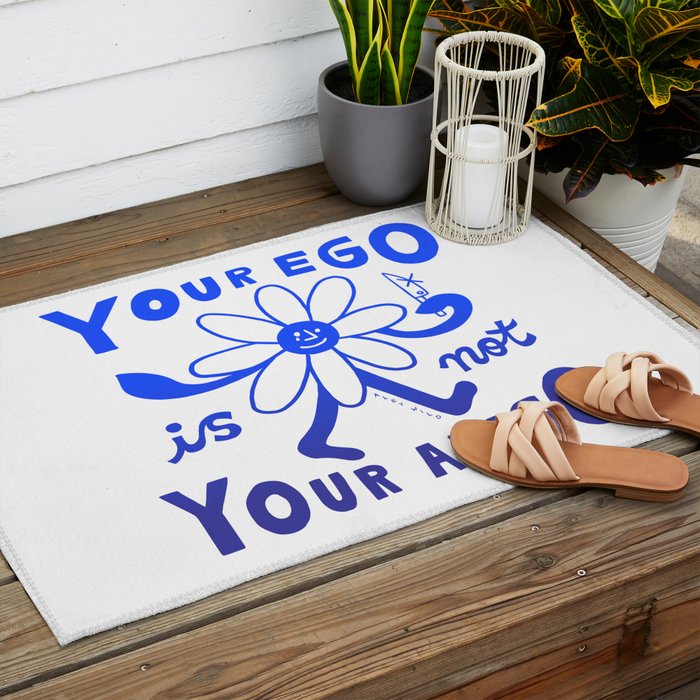 Your Ego Is Not Your Amigo (Light) Outdoor Rug Gallery Image 2