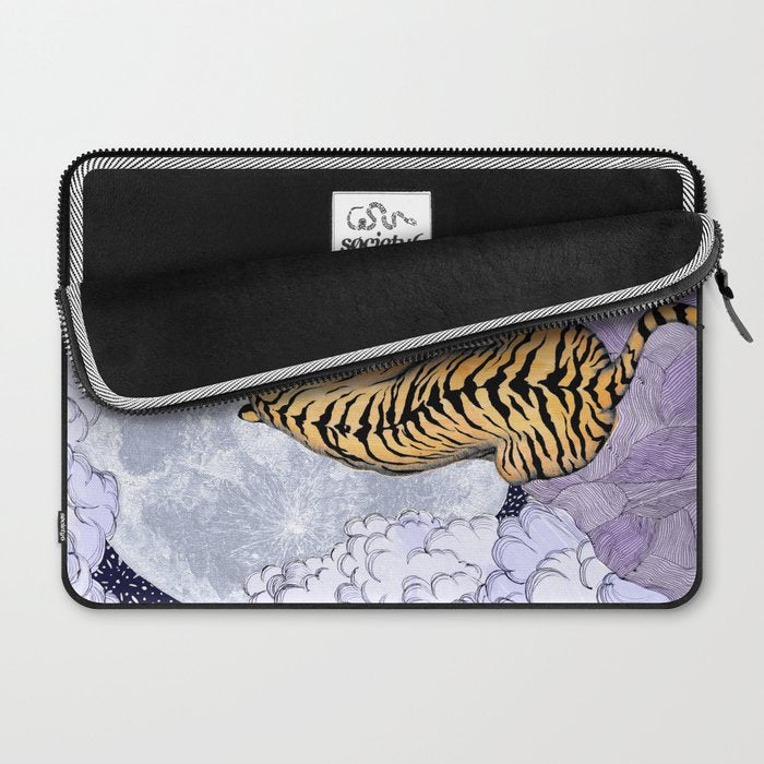 Tiger Moon | Colour Version Laptop Sleeve Gallery Image 2