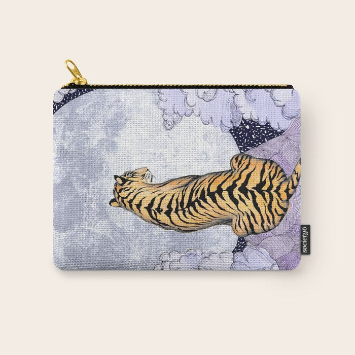 Tiger Moon | Colour Version Carry All Pouch Gallery Image 1