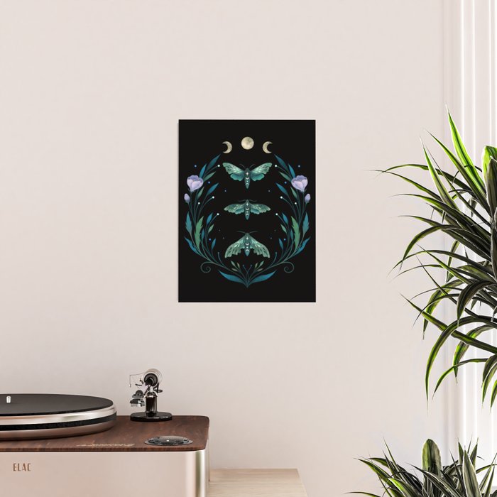 Lime Hawk Moths Night Poster Gallery Image 2
