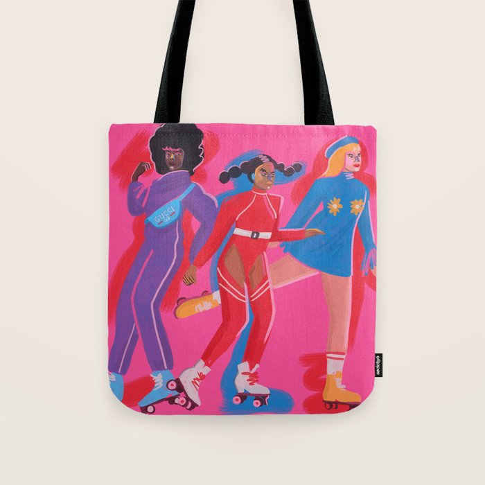 Roller Skaters 3 Tote Bag Gallery Image 1