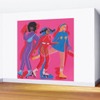 Roller Skaters 3 Wall Mural Gallery Image 2