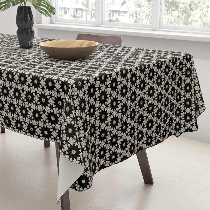 Intricate Geometric Floral Pattern Tablecloth Gallery Image 3