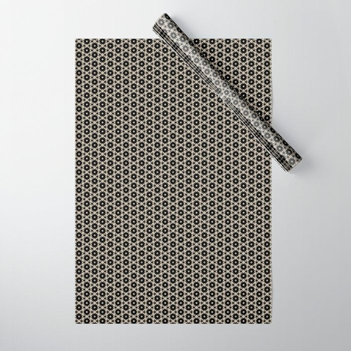 Intricate Geometric Floral Pattern Wrapping Paper Gallery Image 1