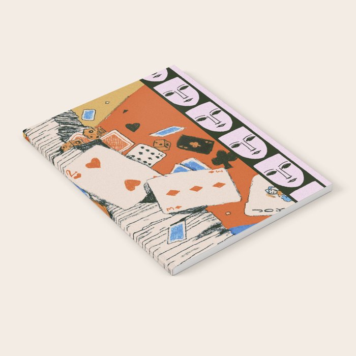 'Texas' - Surreal Illustration with Playing Cards and Dice, Western Retro Style Notebook Gallery Image 2